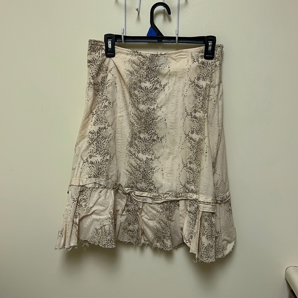Snake skin print skirt